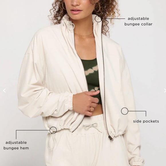 Spiritual gangster, Alana woven jacket Birch NWT - Picture 2 of 3